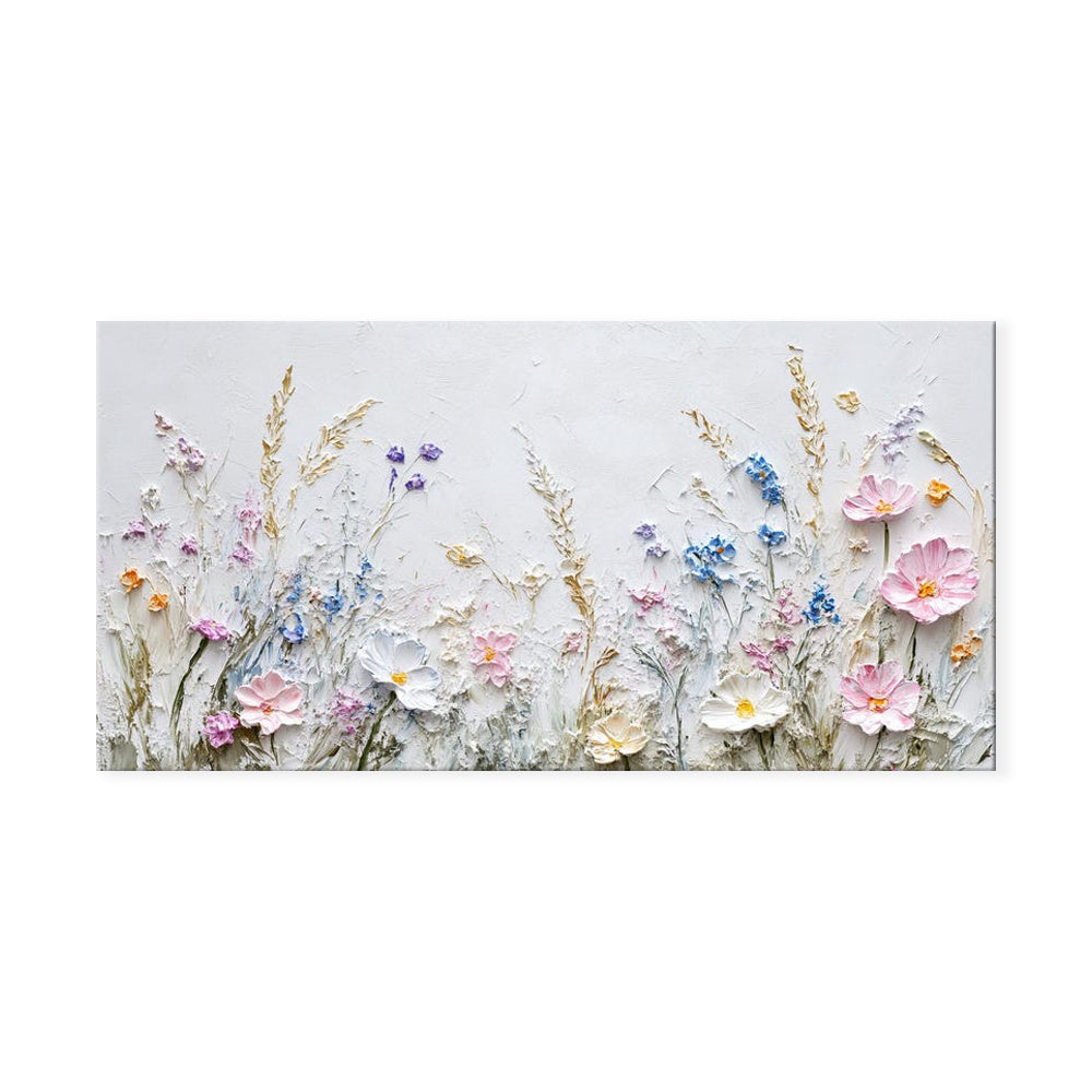 Handmade Oil Painting Canvas Wall Art Decoration 3D Palette Knife Flowers For Home Living Room Decor Rolled Frameless Unstretched Painting