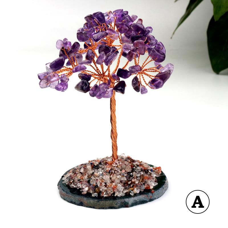 Citrine Tree Amethyst Agate Piece Tree Gift Ornaments