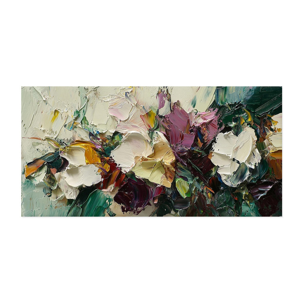 Handmade Flowers Fied Oil Painting Canvas Artwork Hand Painted Wall Art Knife Thick Decoration For Home Decor Rolled Frameless Unstretched Painting