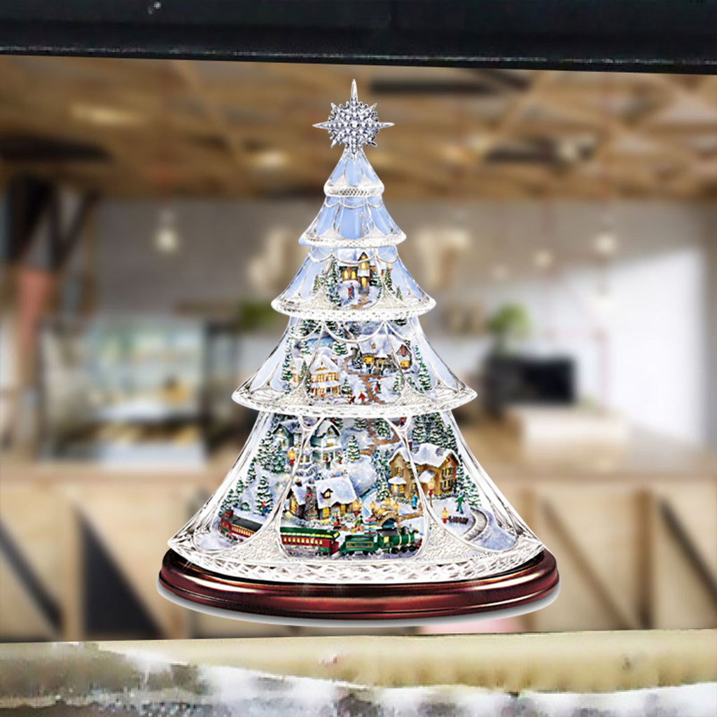 Glacier Christmas Tree Ornaments Wall Stickers