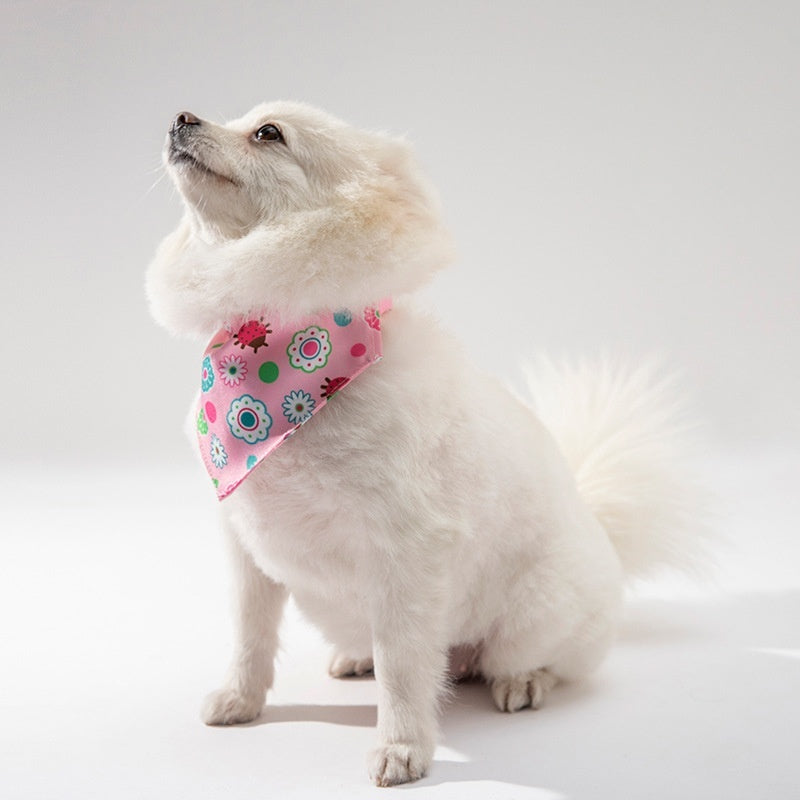 Pet Clothing Dog Accessories Pet's Saliva Towel Dog Scarf