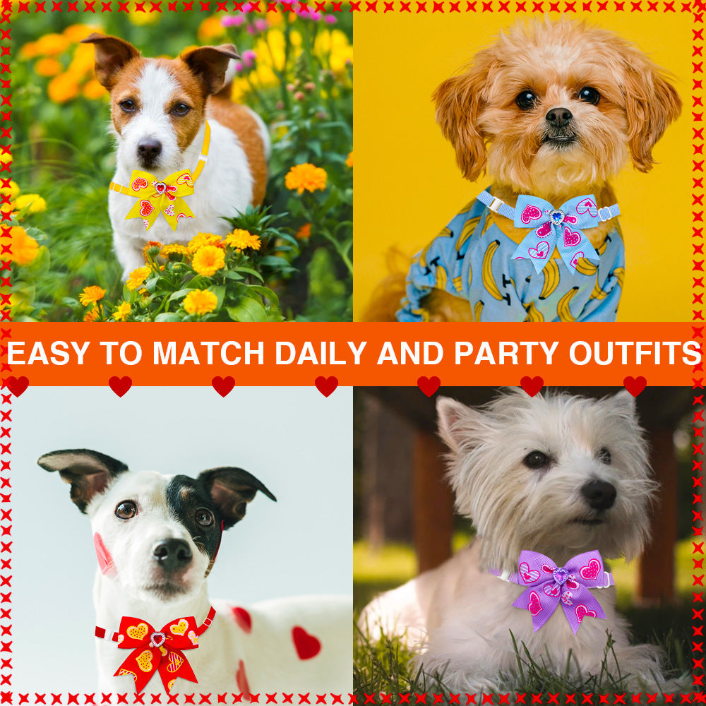 Pet Love Diamond Bow Tie Bow Tie Accessories