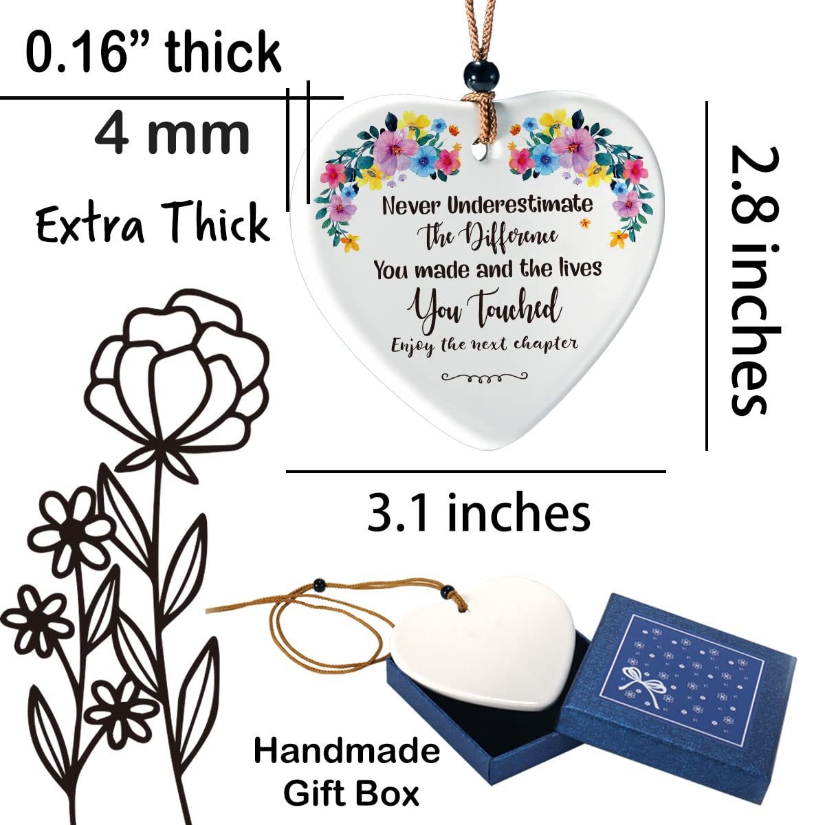 Creative Personalized Acrylic Anniversary Gift Decorated Hangtag